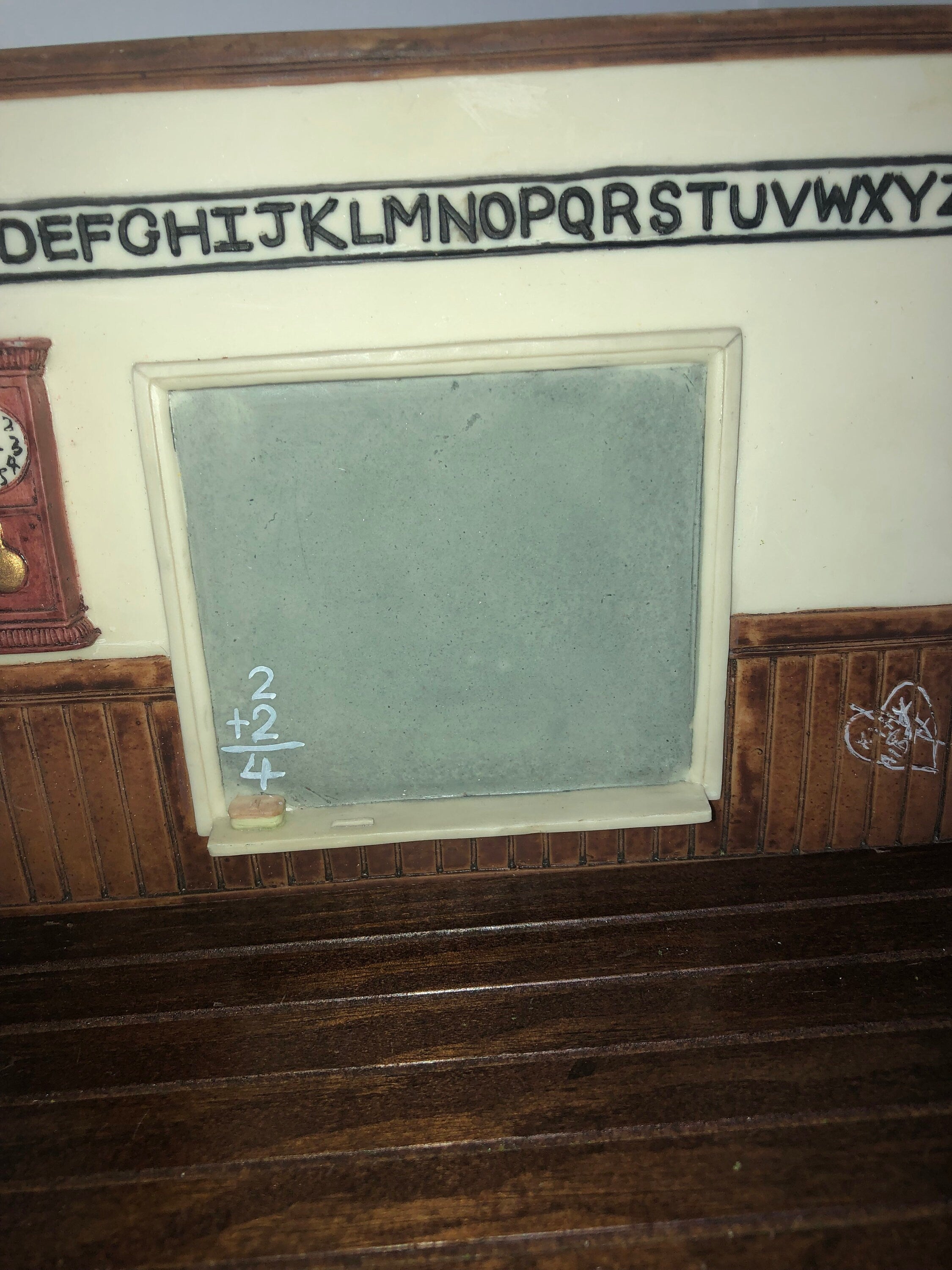 Kitty Cucumber Classroom Backdrop With A Wood Base Miniature Display